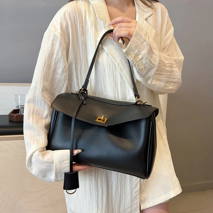 Bianca Läder handväska 36 - Black