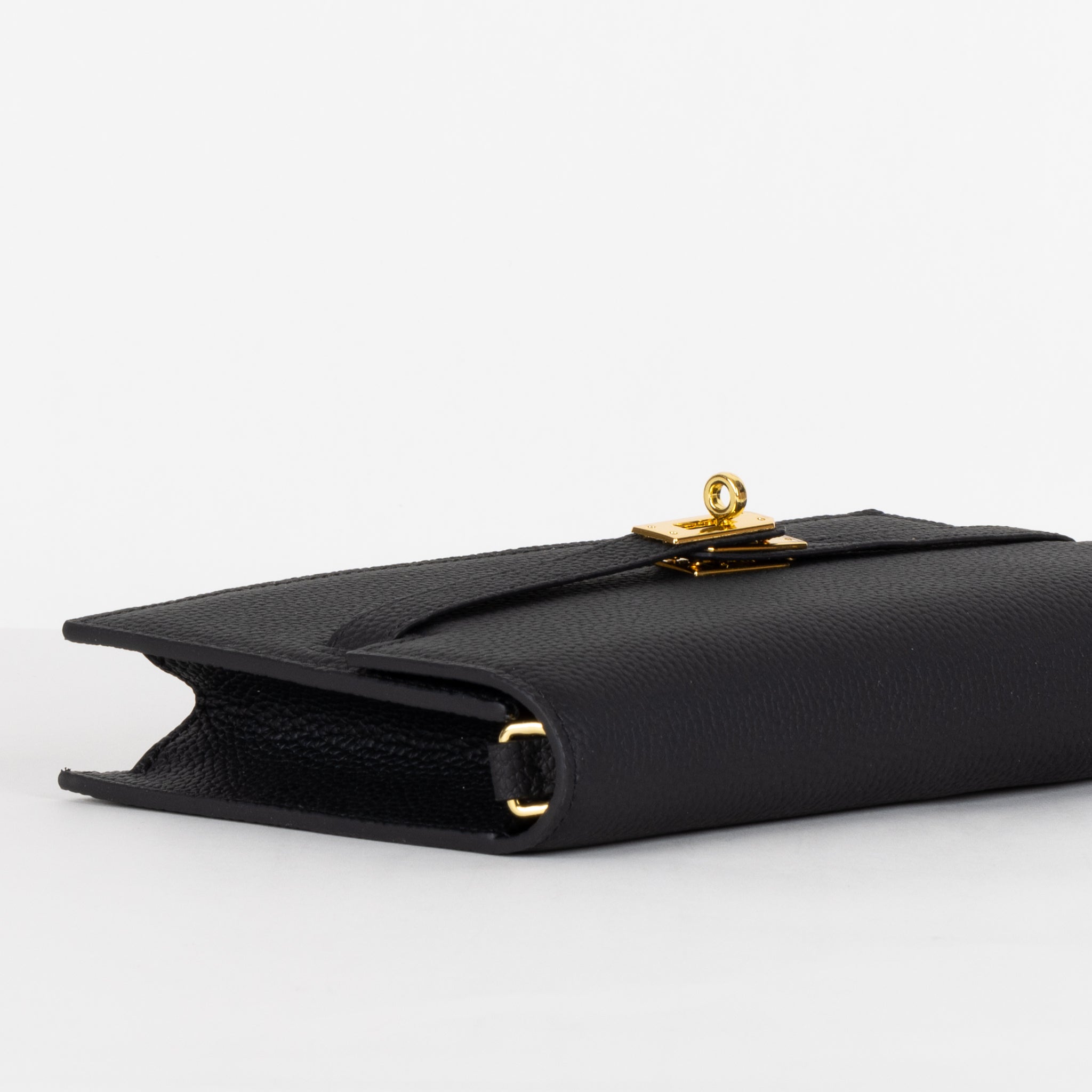 Camélia Läder Clutch 24 - Black