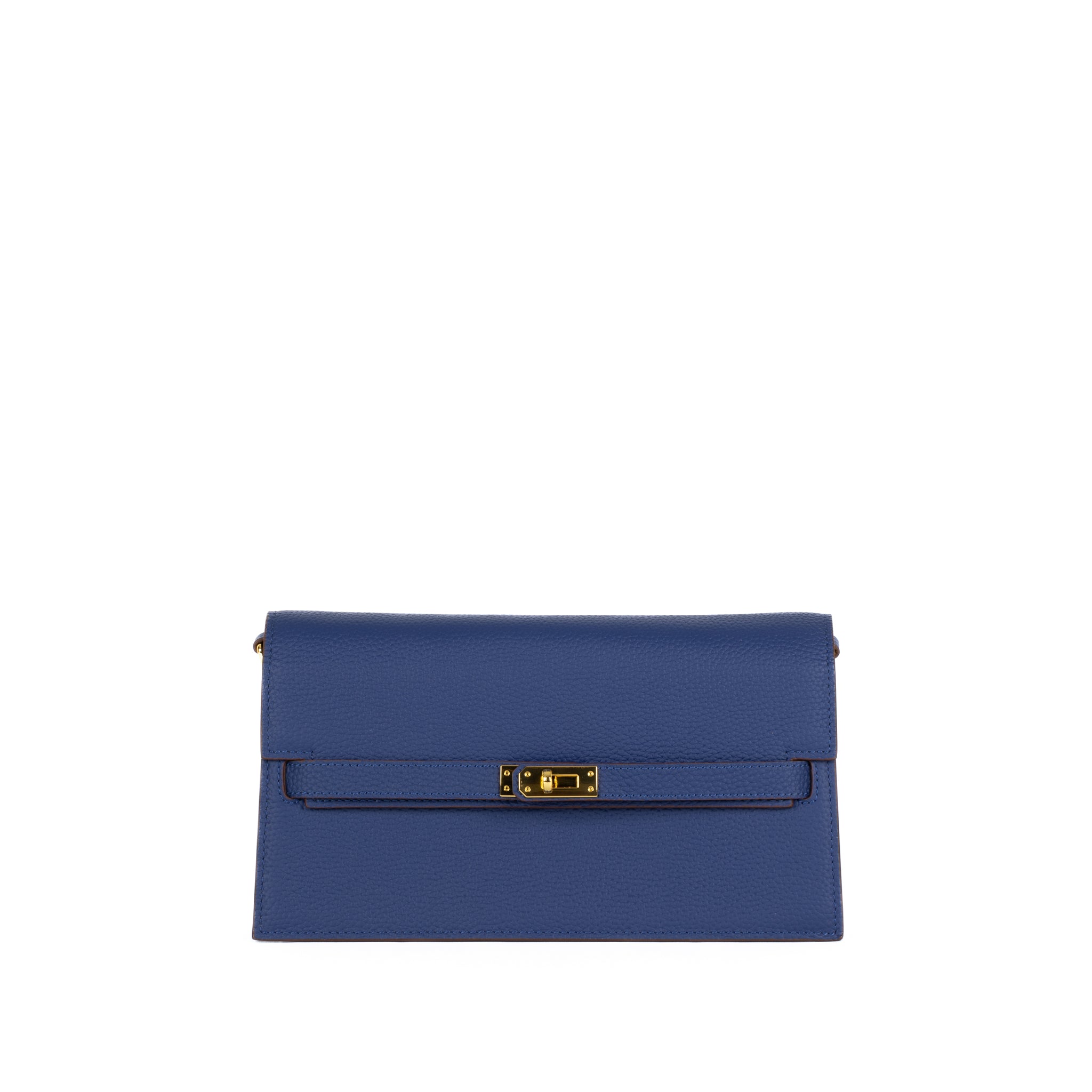Camélia Läder Clutch 24 - Blue