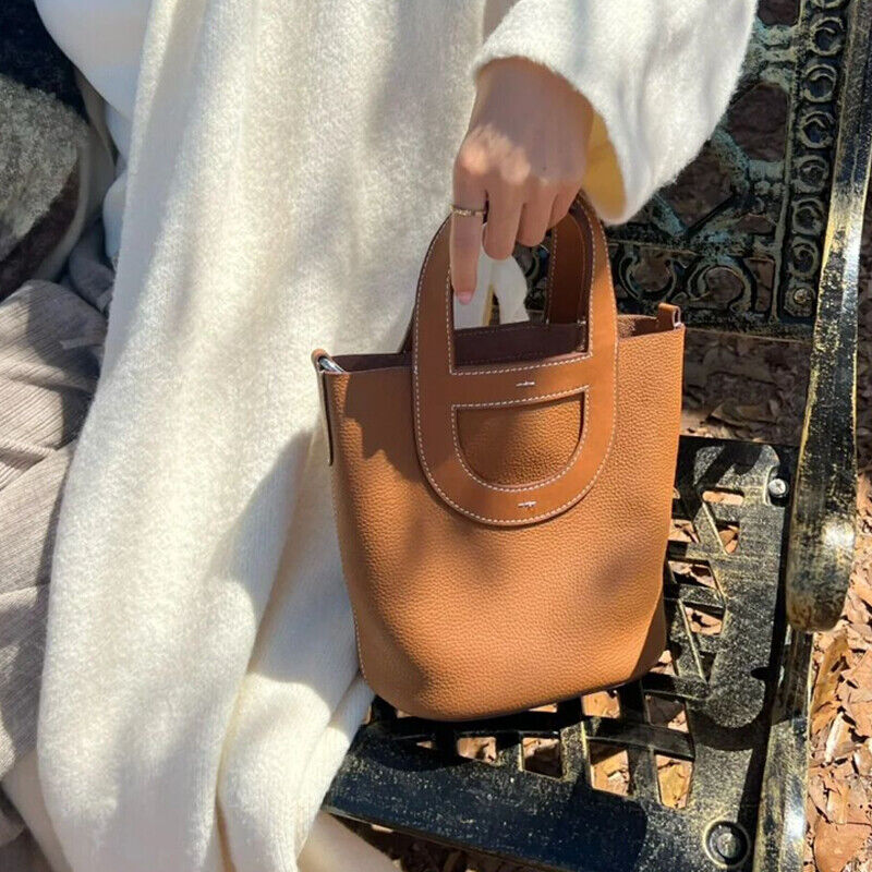Elodie Læder Håndtaske 18 - Camel