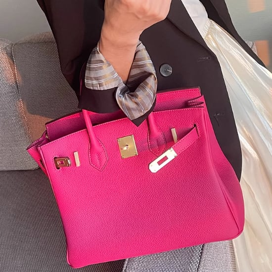 Joelle Läder Handväska 30 - Fuschia
