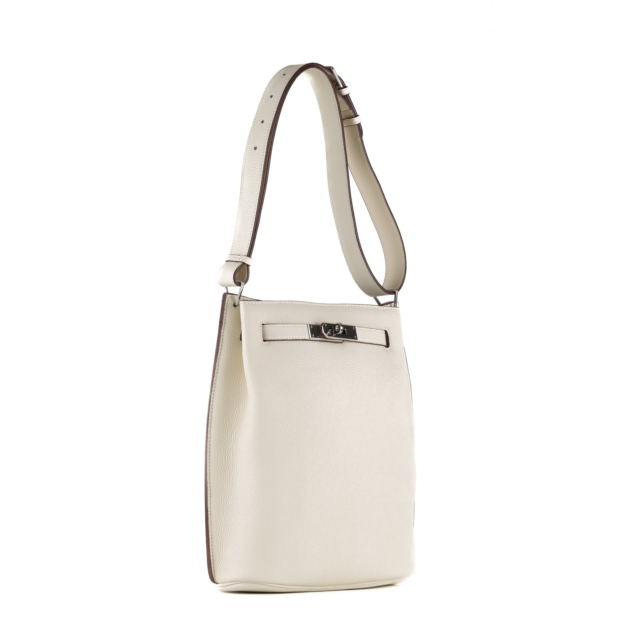 Kortney Läder Axelväska 24 - Beige