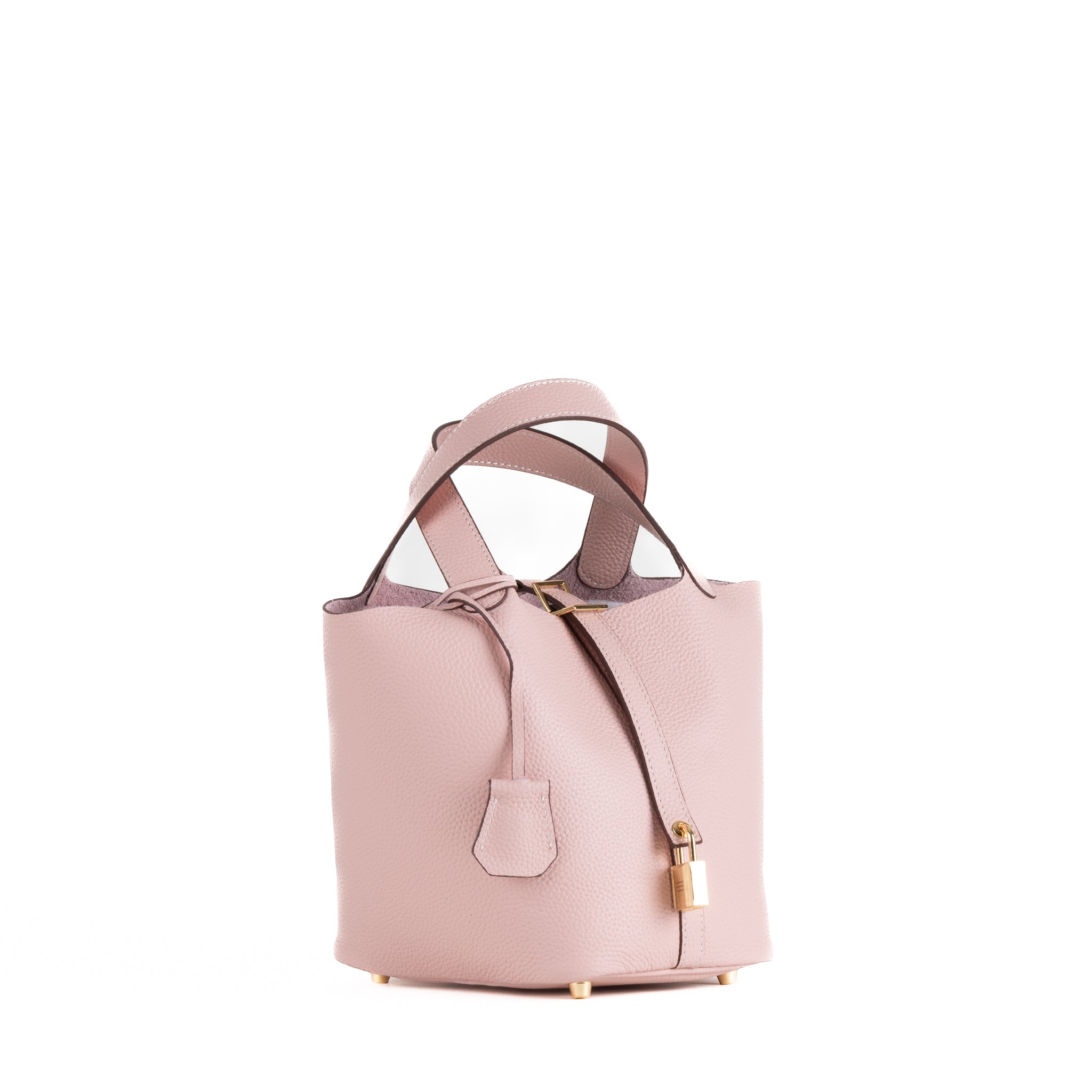 Lucie Læder Håndtaske 18 - Pink