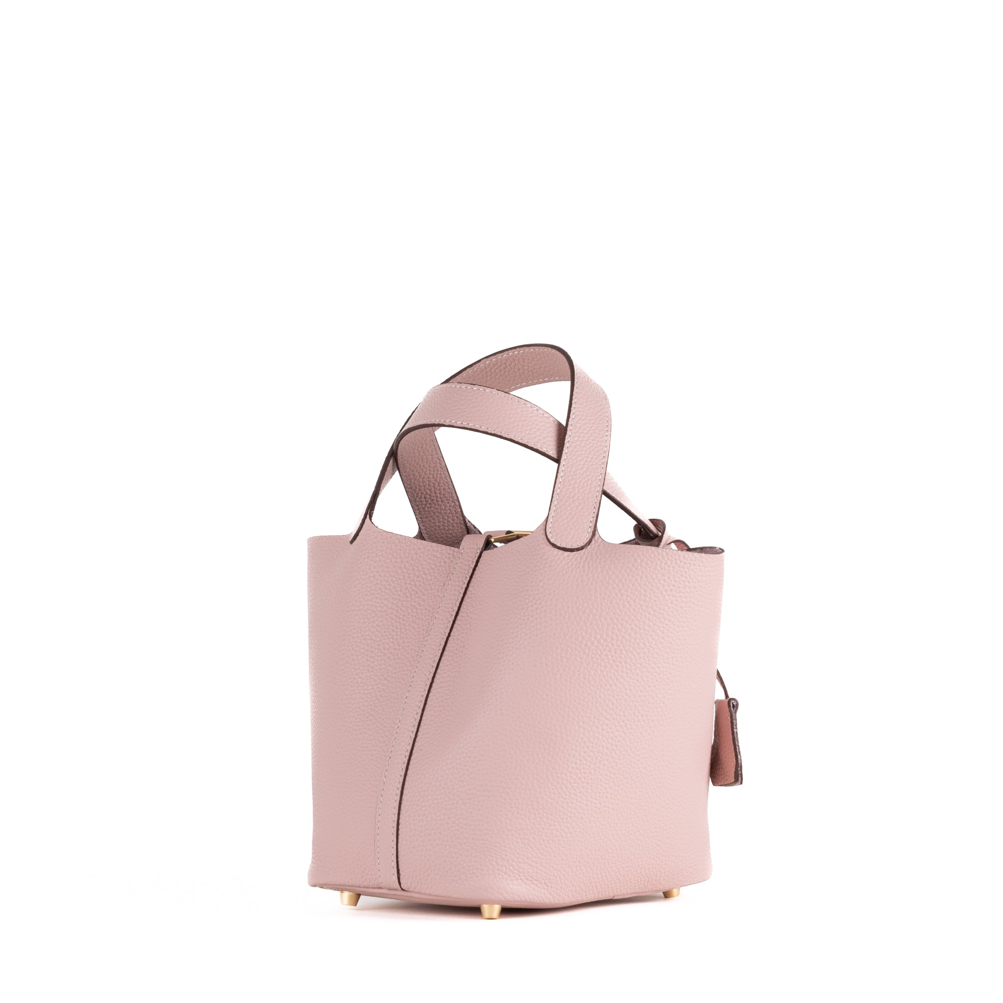 Lucie Læder Håndtaske 18 - Pink