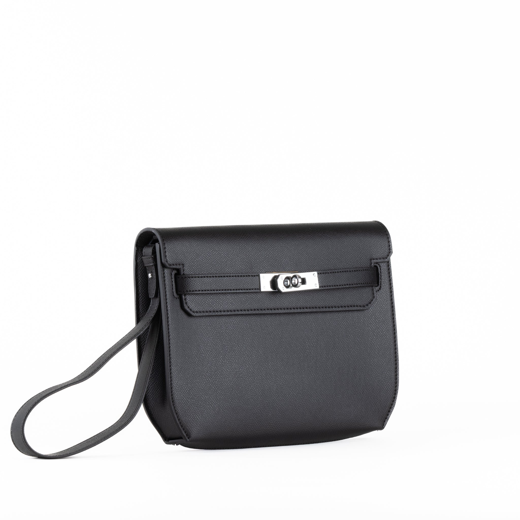 Mella Läder Clutch Väska 25 - Black
