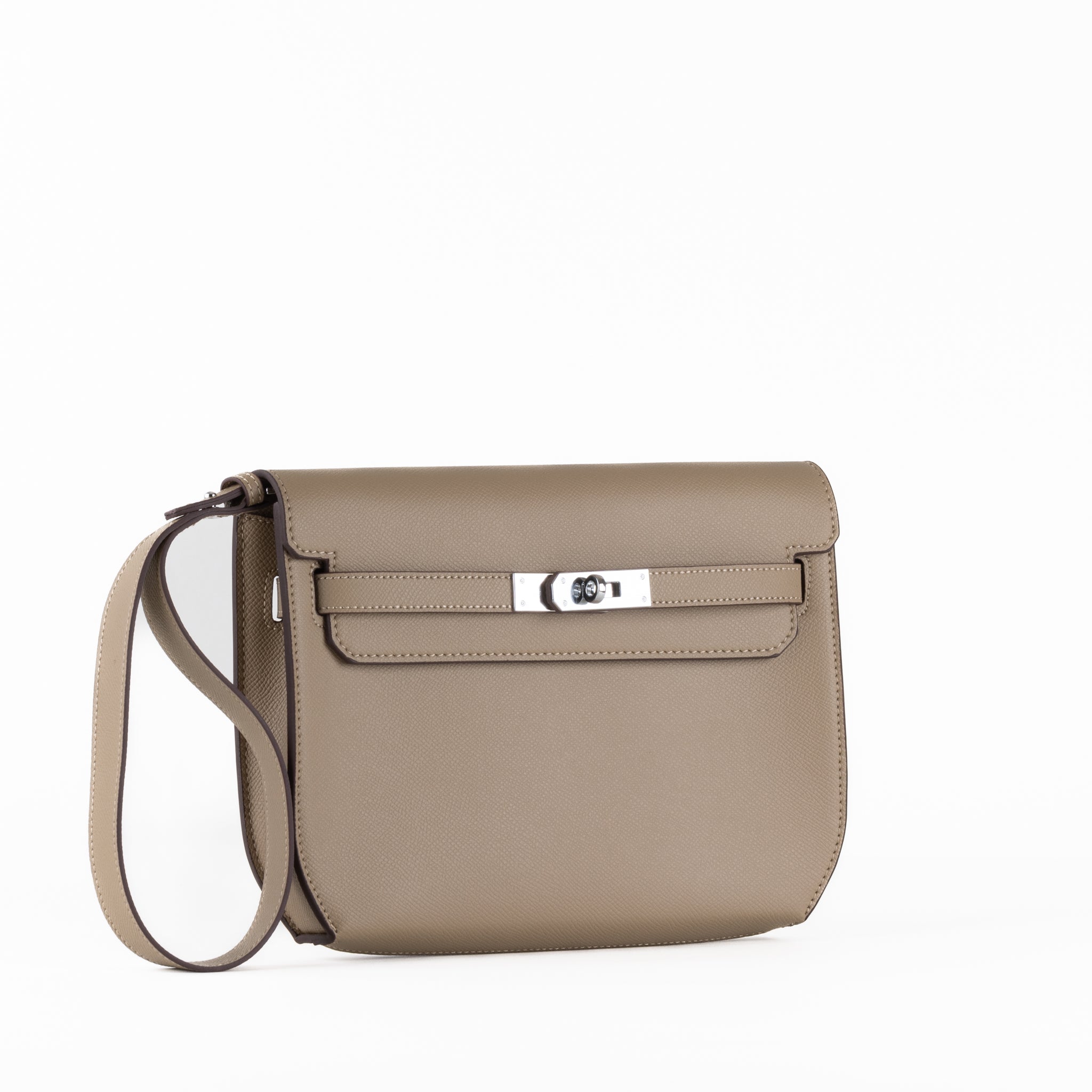 Mella Læder Clutch Taske 25 - Peanut