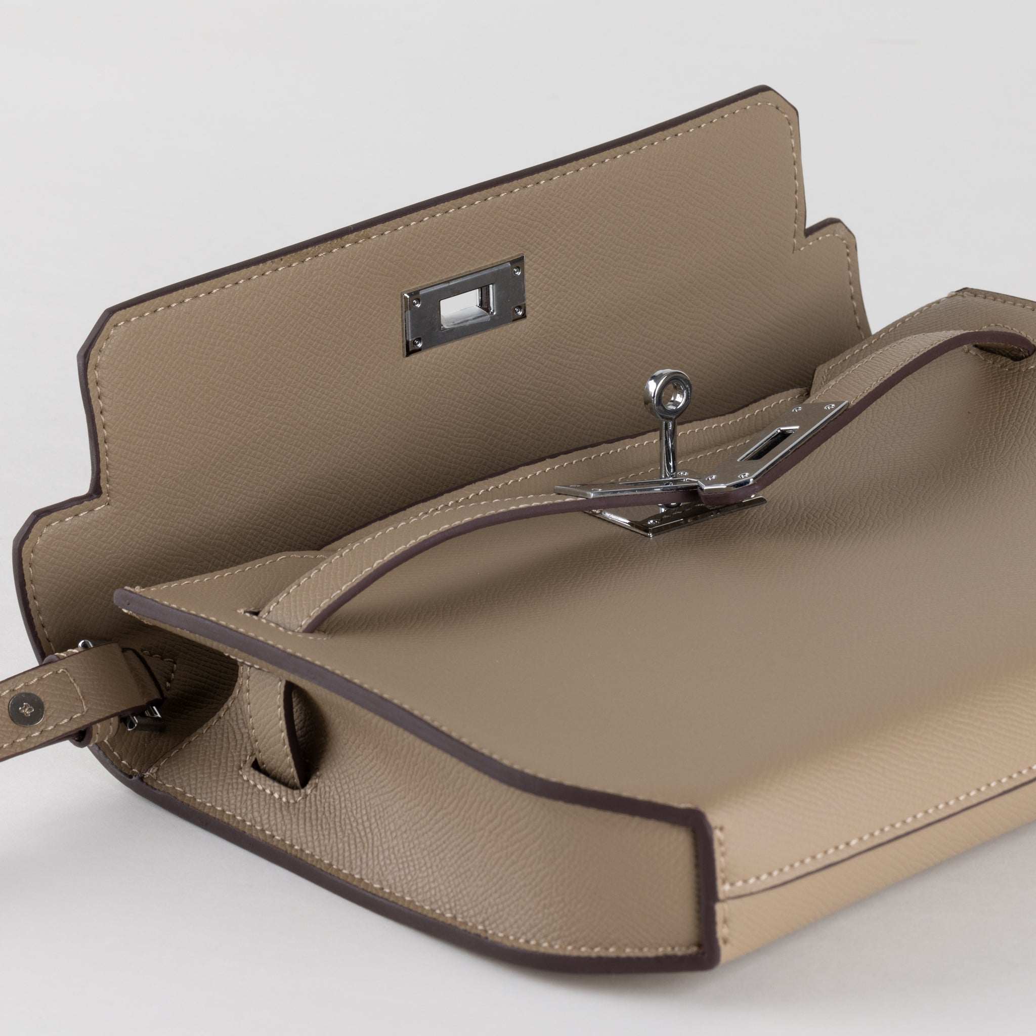 Mella Læder Clutch Taske 25 - Peanut