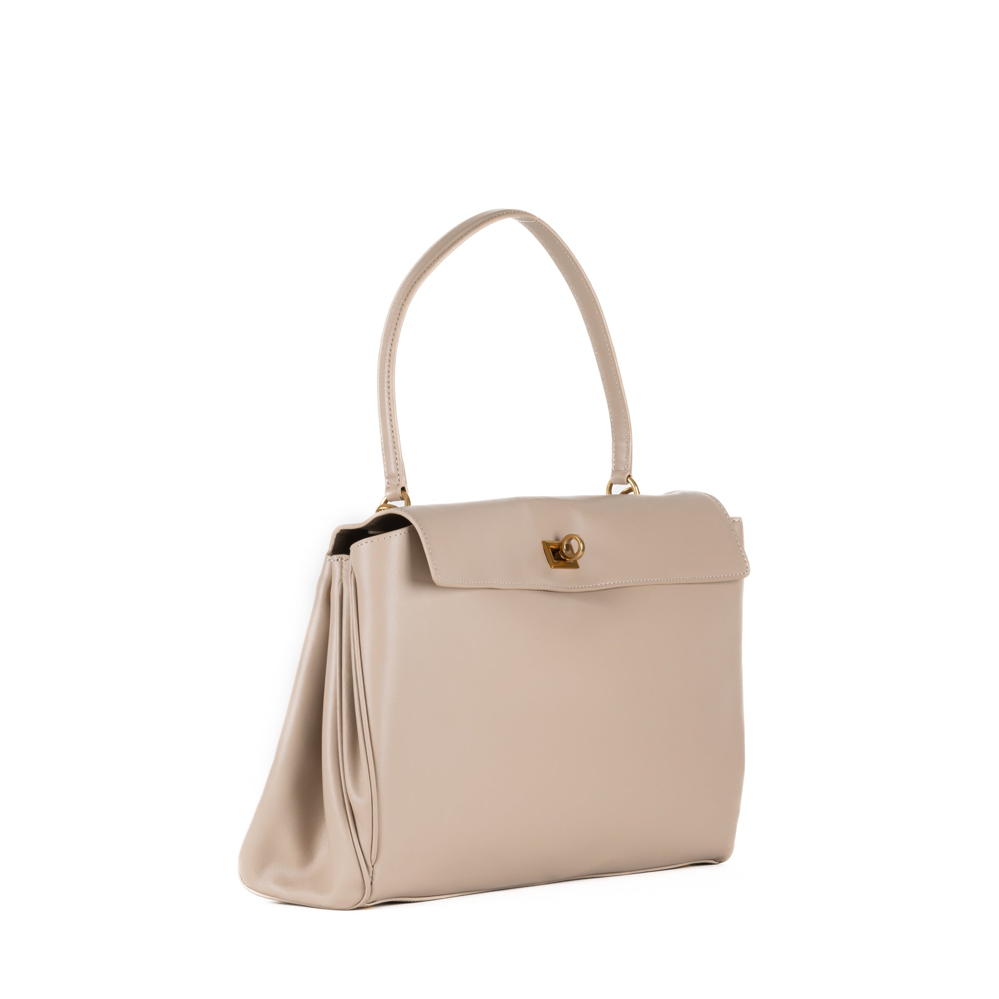 Bianca Läder Handväska 36 - Crème