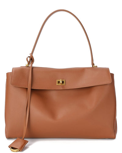 Bianca Läder Handväska 36 - Camel