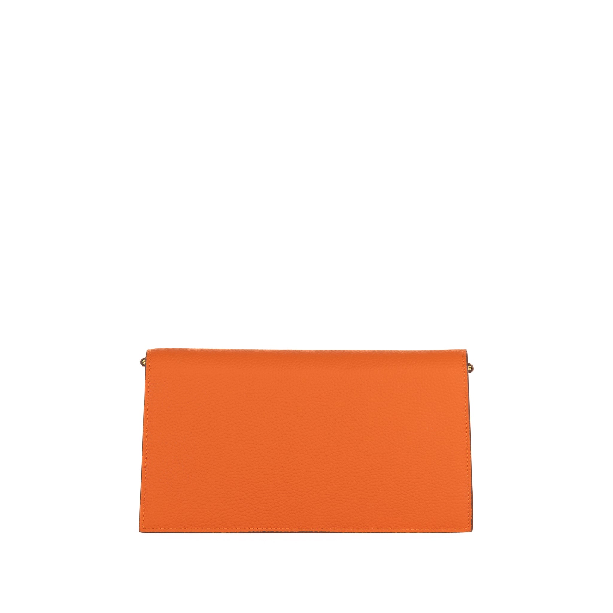 Camélia Läder Clutch 24 - Orange