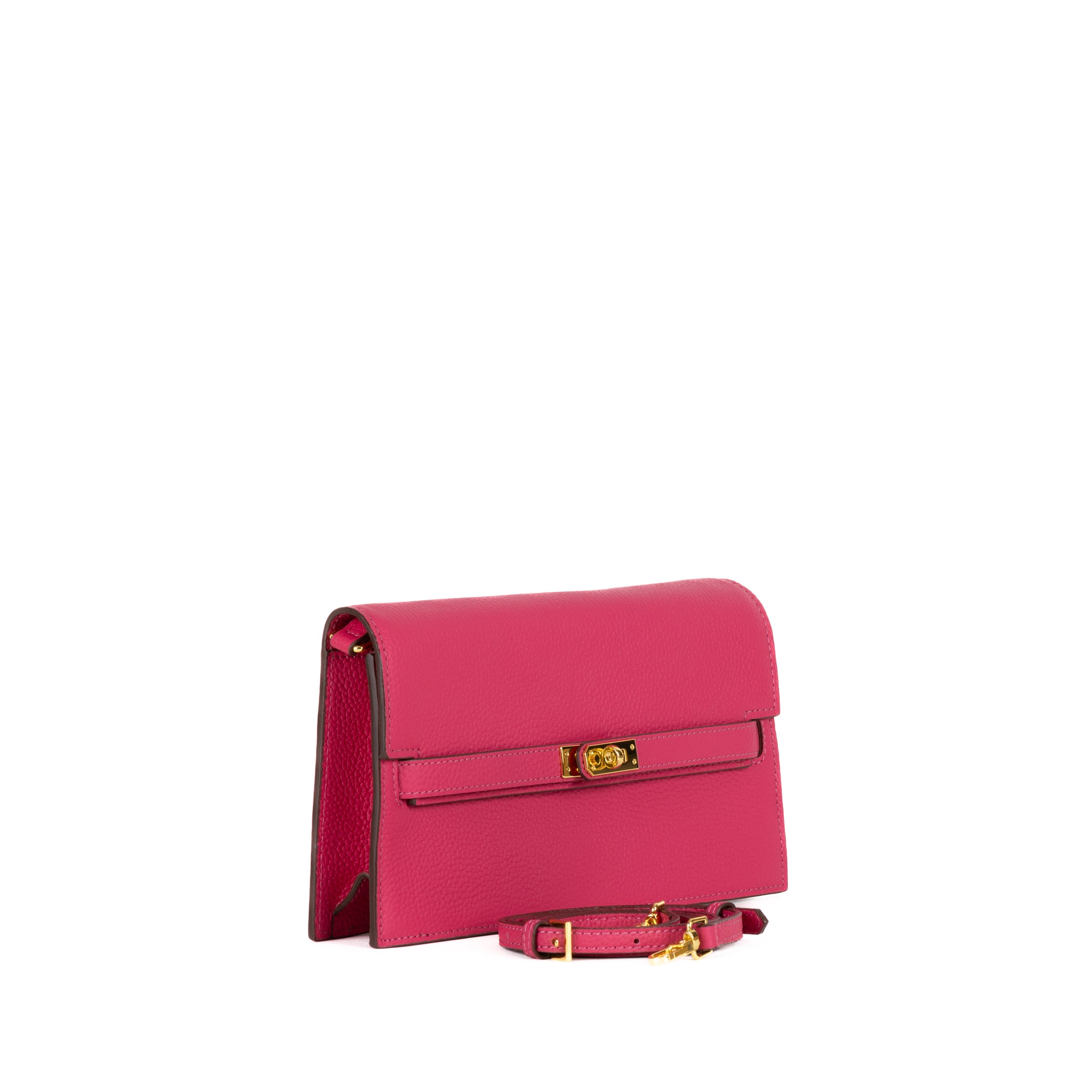 Camélia Läder Clutch 24 - Pink