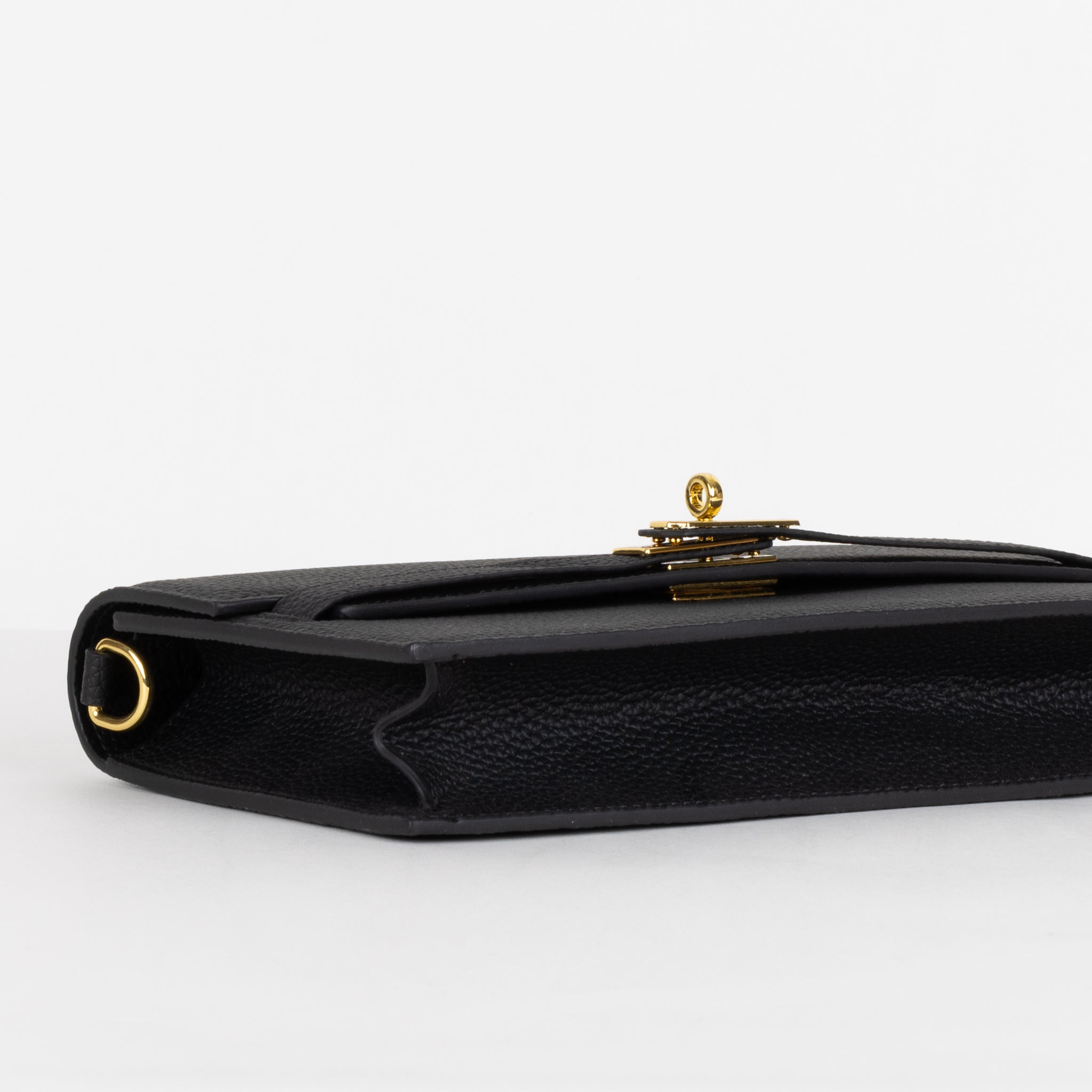 Camélia Läder Clutch 24 - Black