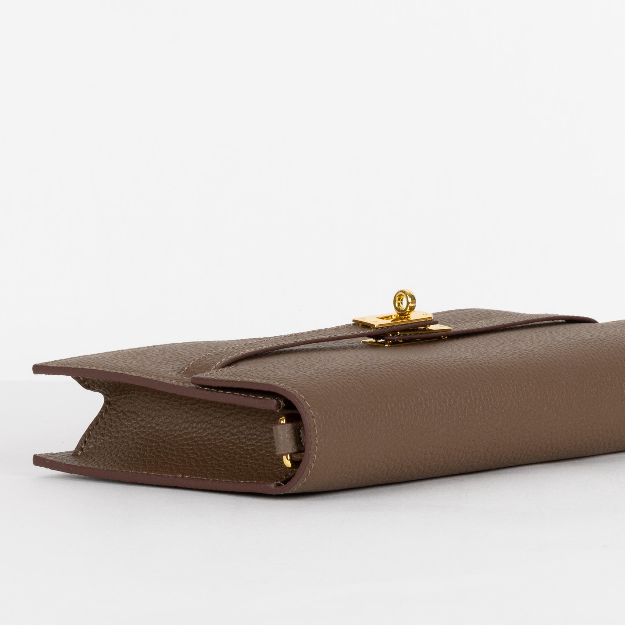 Camélia Läder Clutch 24 - Peanut