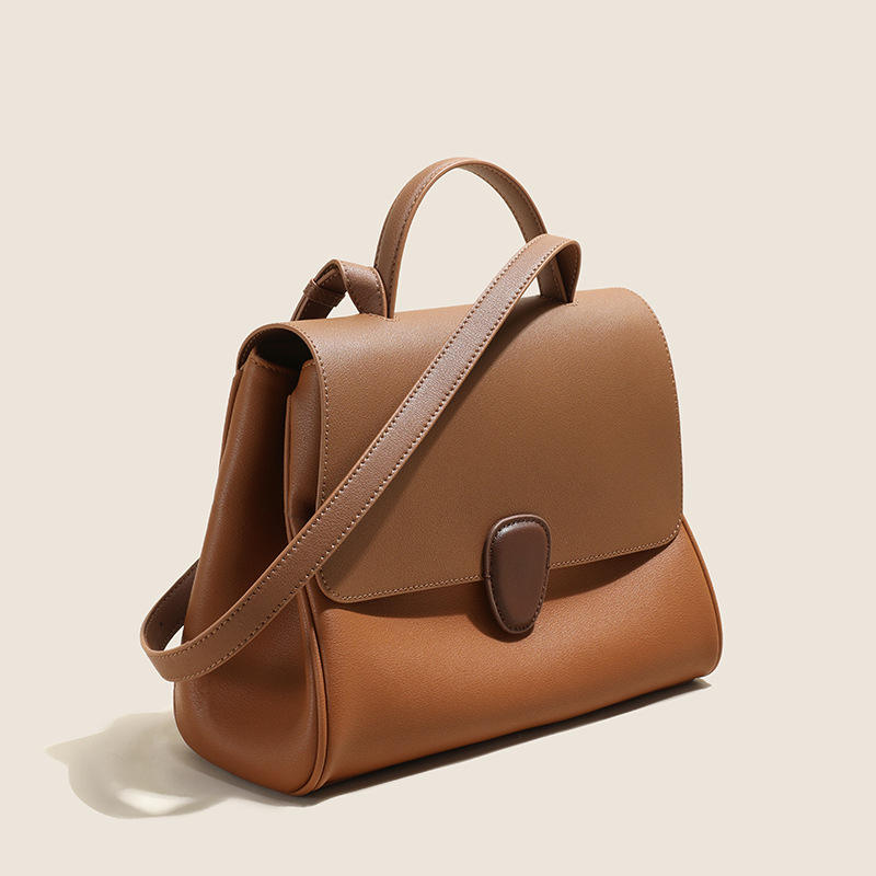 Gisèle Läder Handväska  28 - Brown