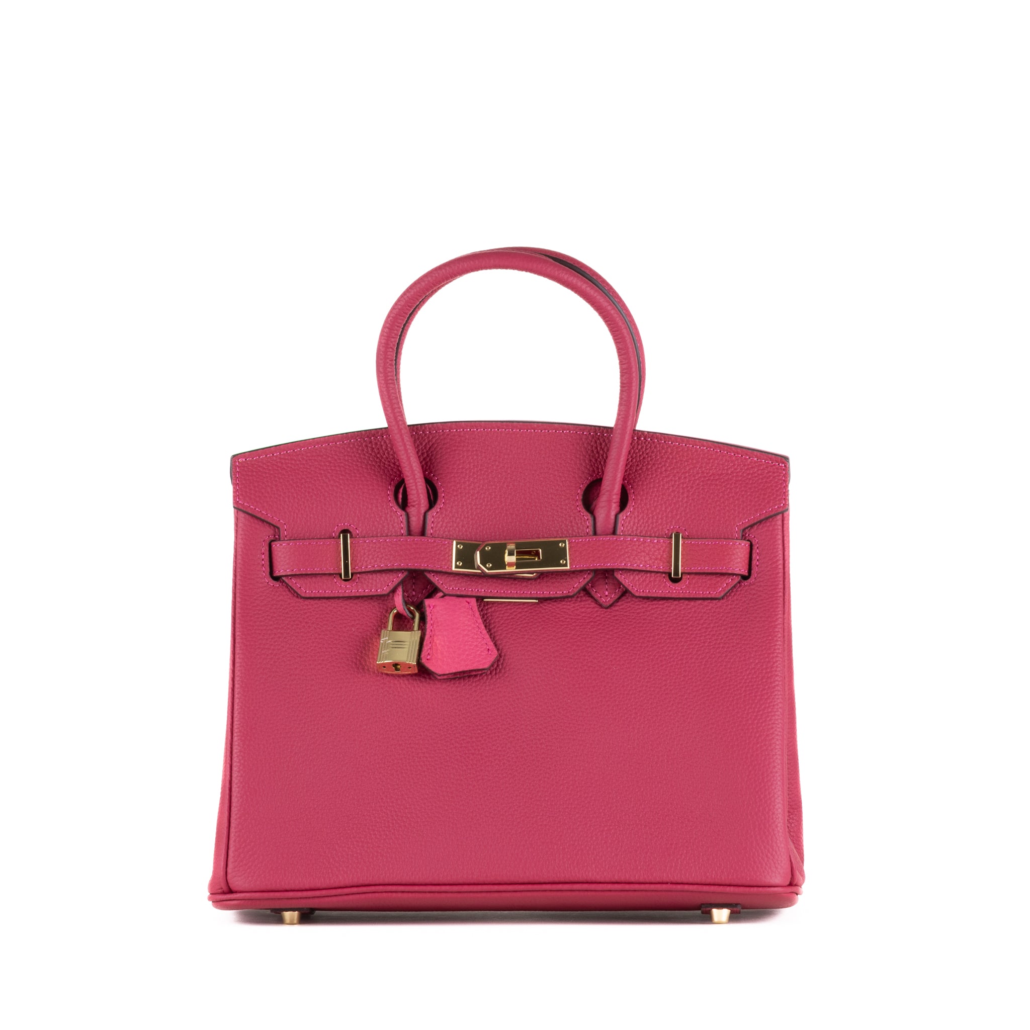 Joelle Läder Handväska 30 - Fuschia