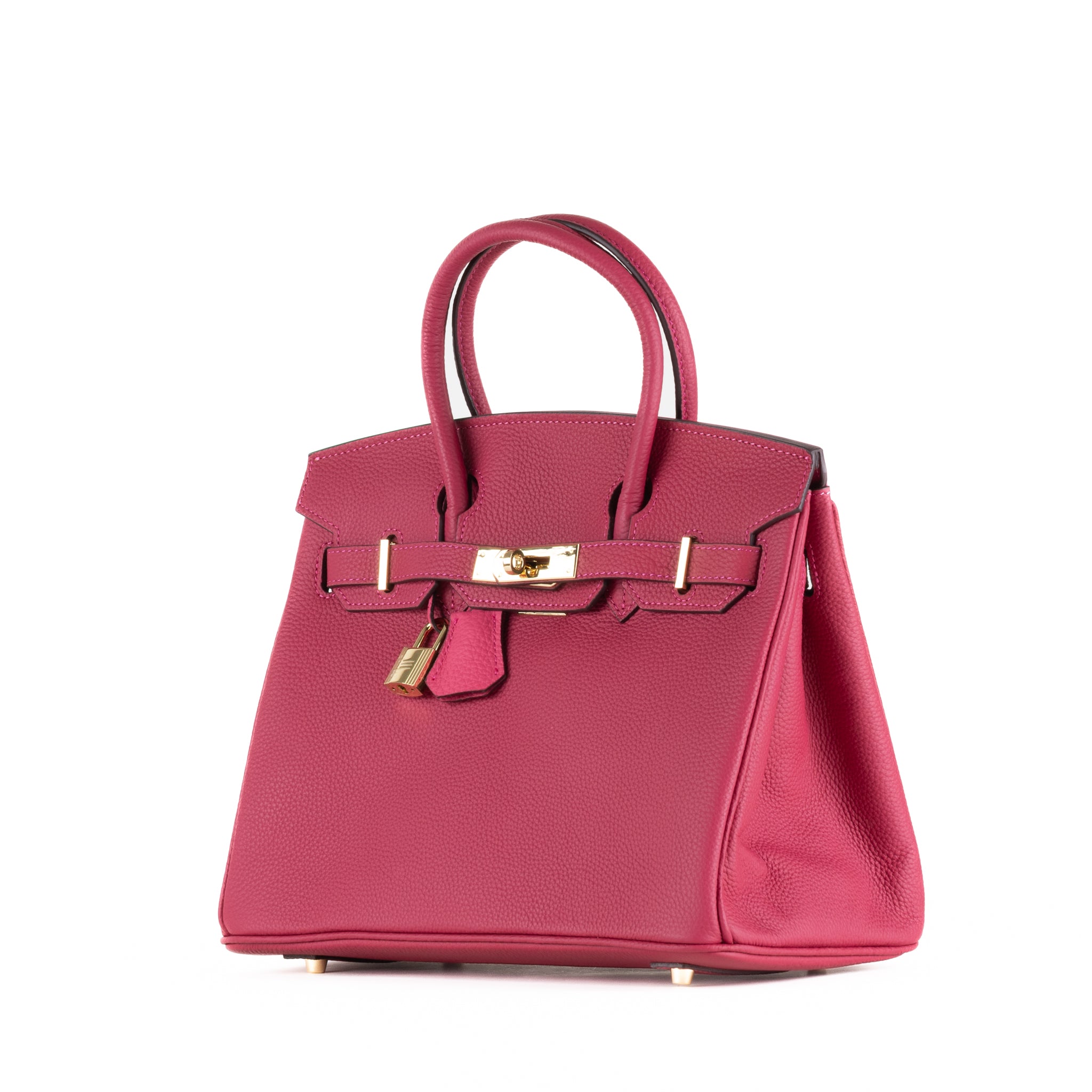 Joelle Läder Handväska 30 - Fuschia
