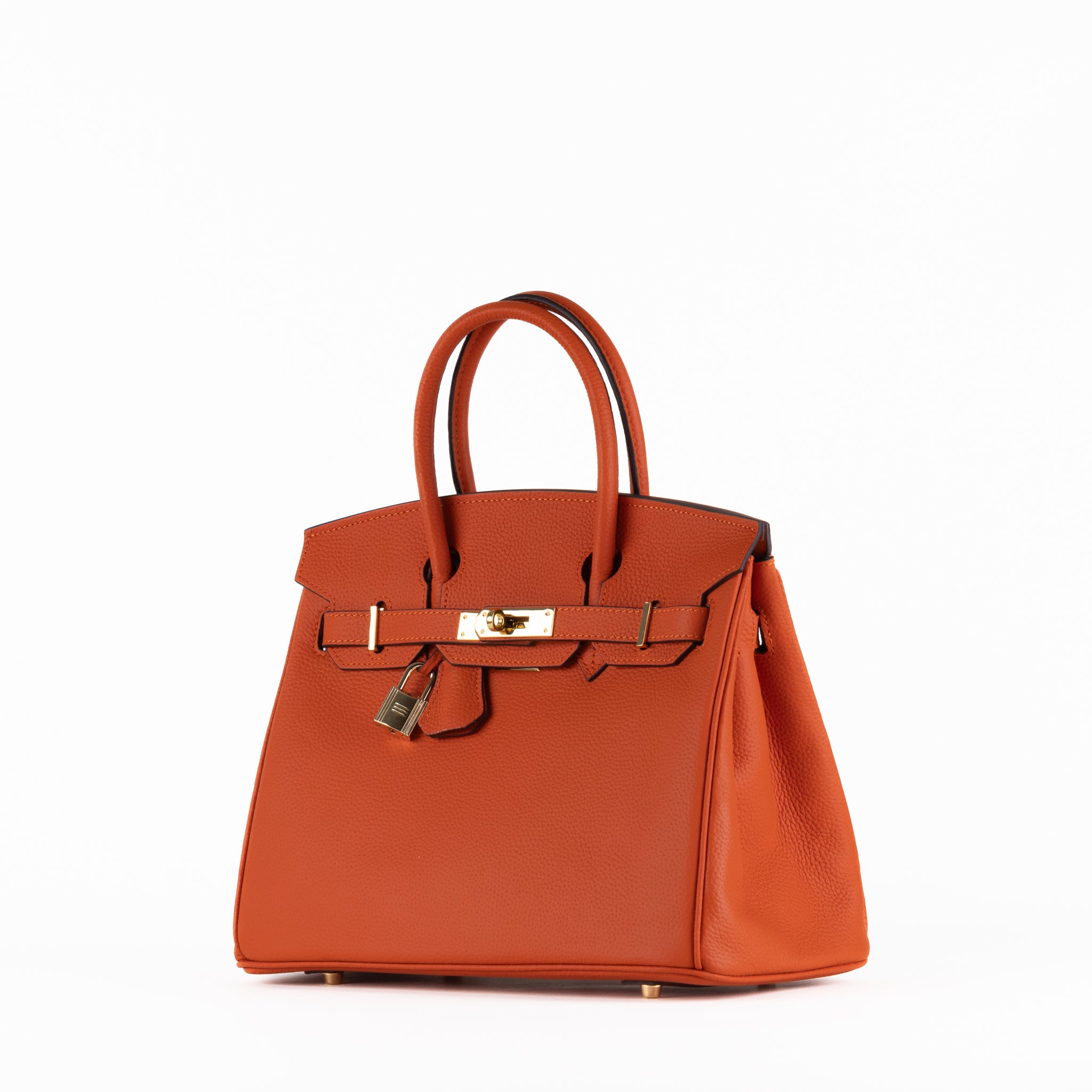 Joelle Läder Handväska 30 - Orange