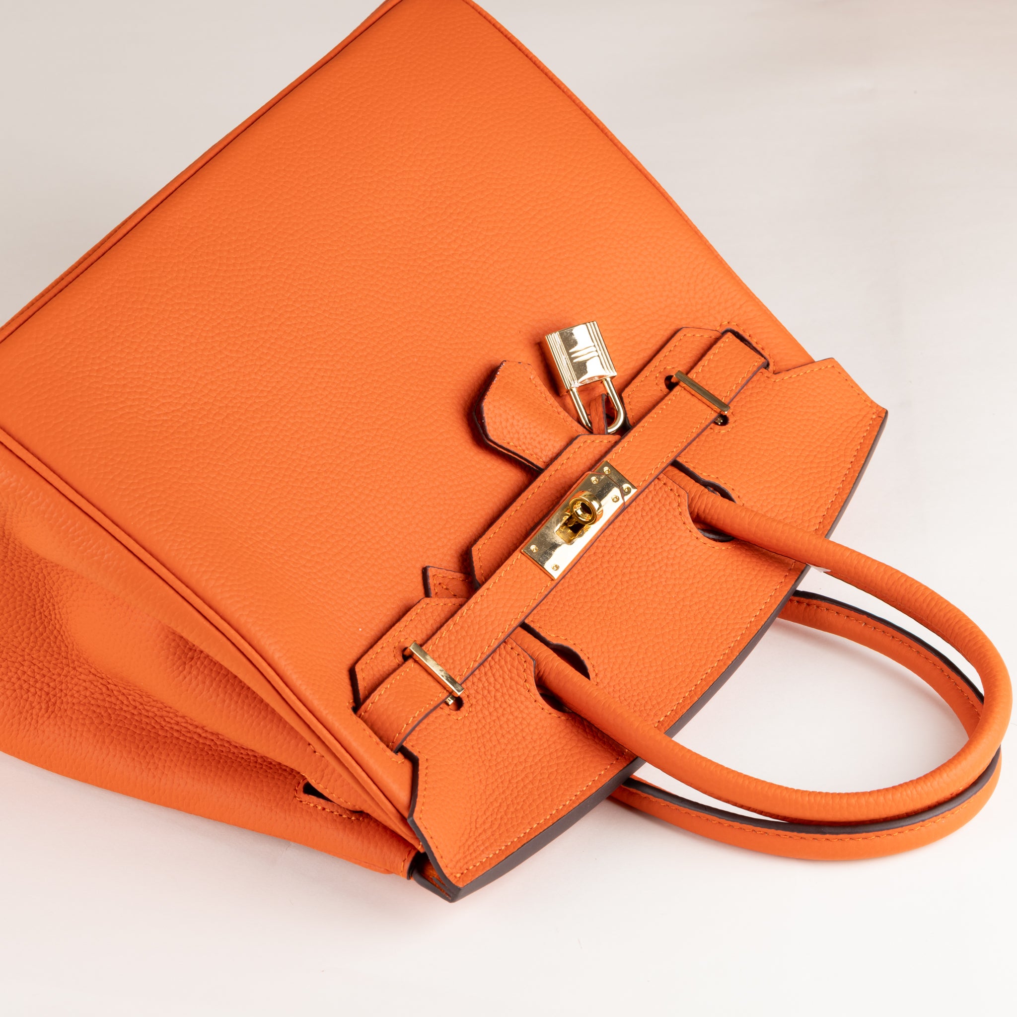 Joelle Läder Handväska 30 - Orange