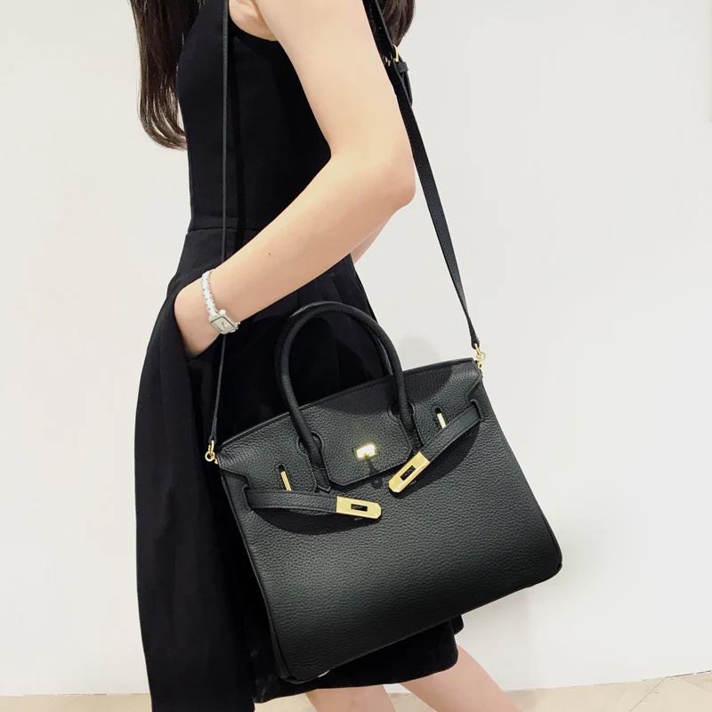 Joelle Läder Handväska 30 - Black