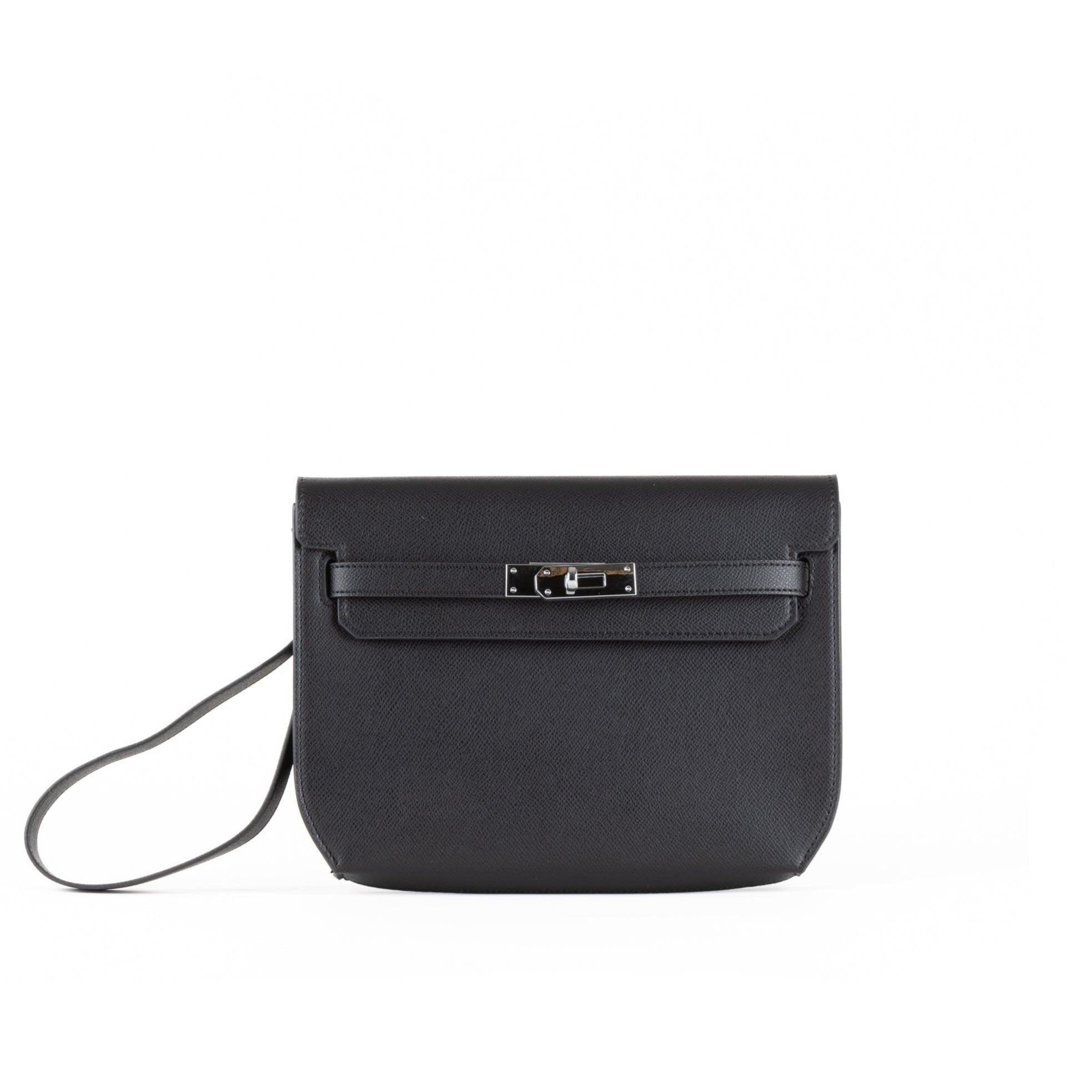 Mella Läder Clutch Väska 25 - Black