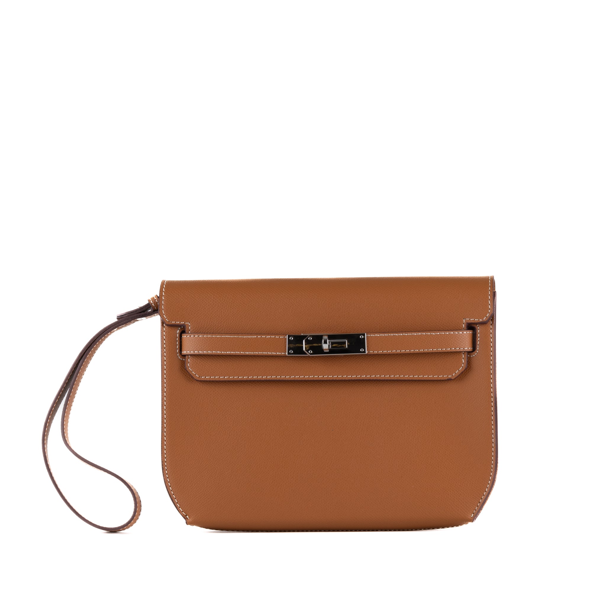 Mella Läder Clutch Väska 25 - Brown
