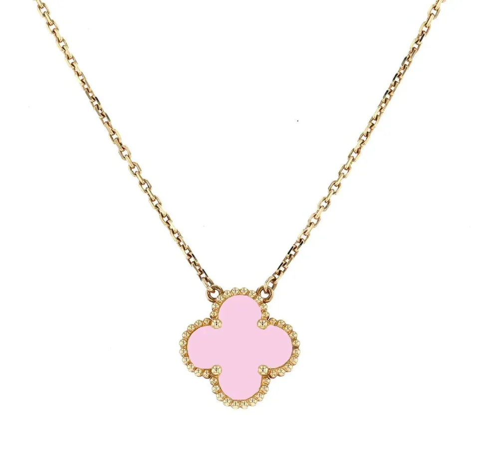 Rossana Fyrklöver Halsband  Rosa