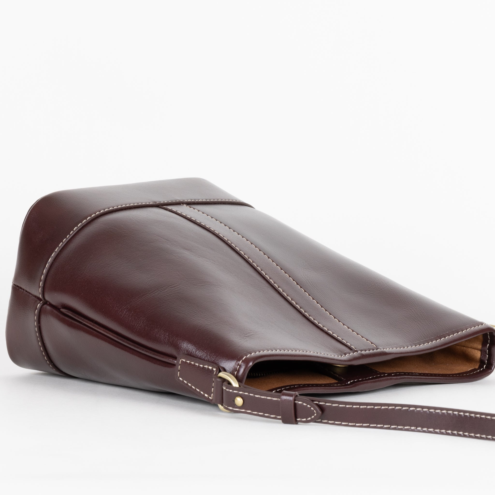 Sabine Leather Shoulder Bag 20 - Brown