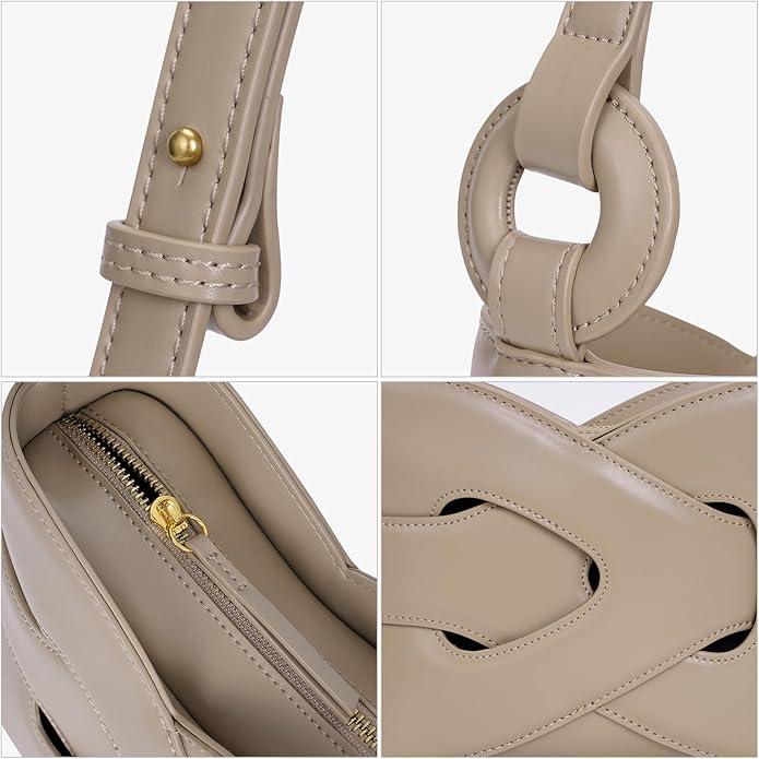 Sabine Leather Shoulder bag 20 - Crème