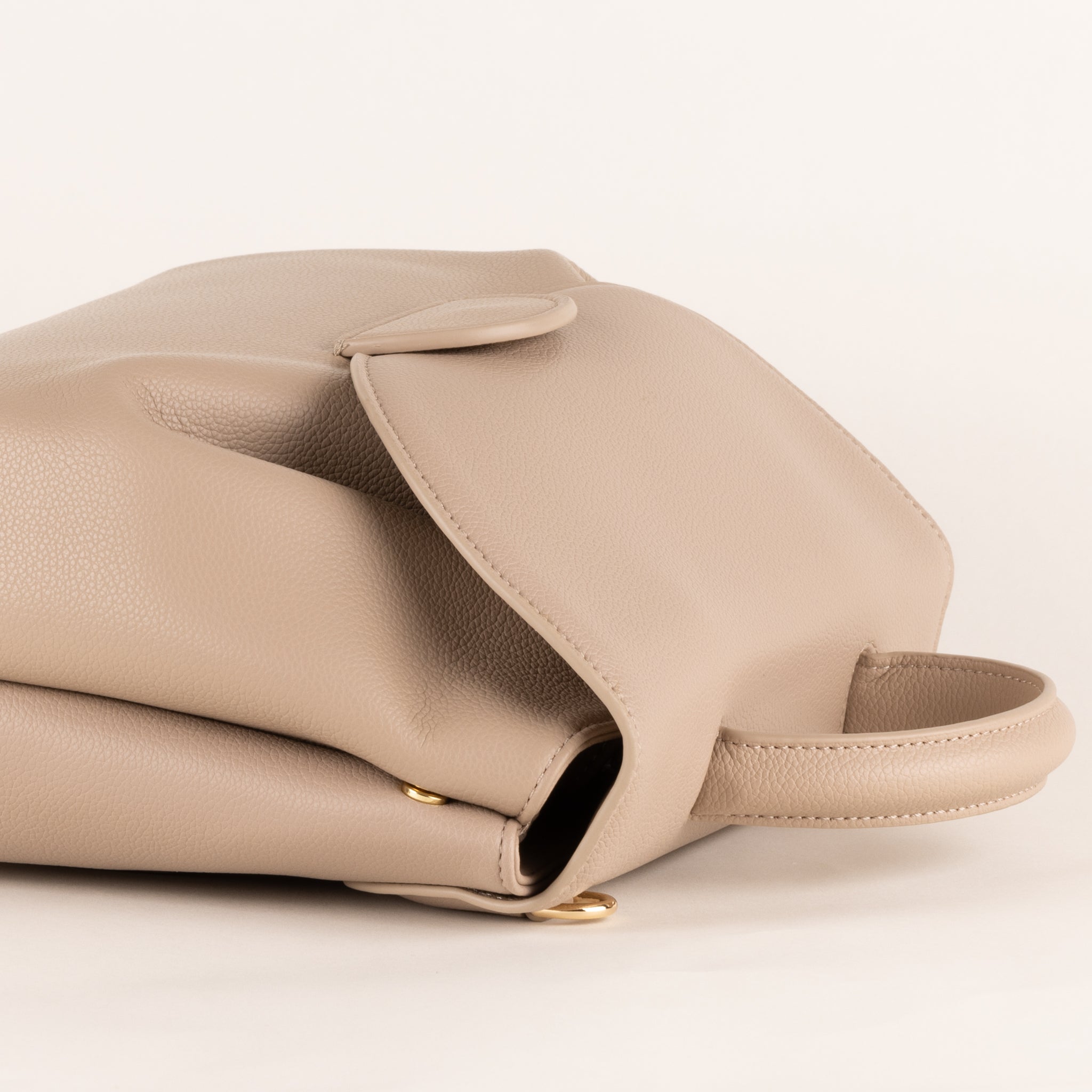 Sac porté épaule Sabine en cuir 20 - Crème
